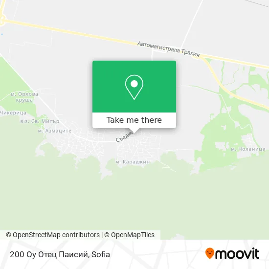 Карта 200 Оу Отец Паисий