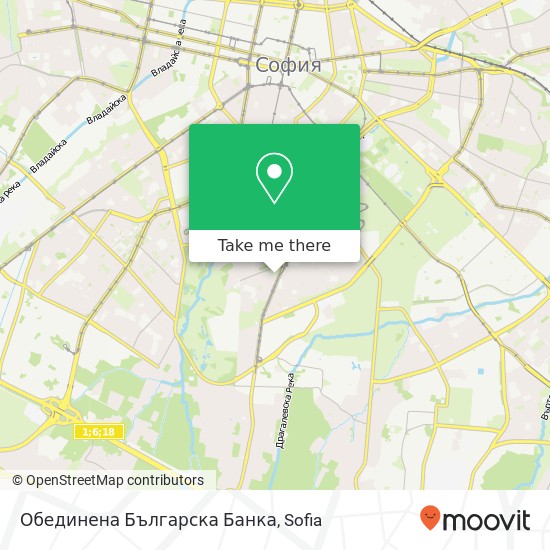 Обединена Българска Банка map