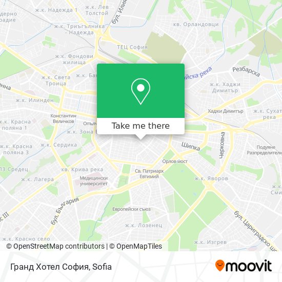 Гранд Хотел София map