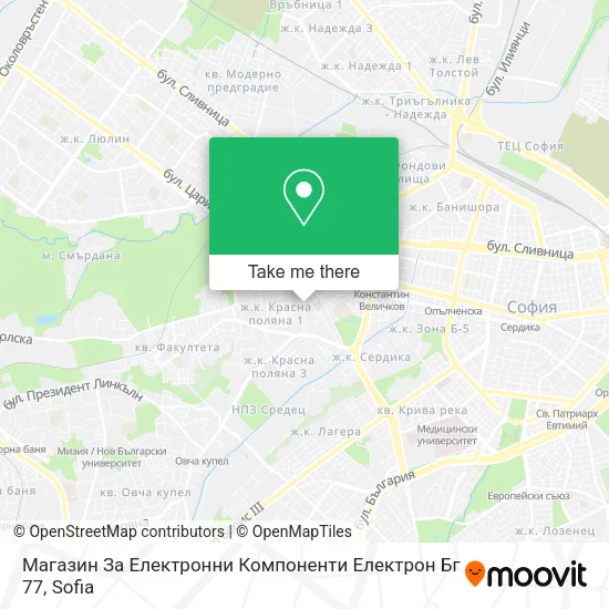 Карта Магазин За Електронни Компоненти Електрон Бг 77