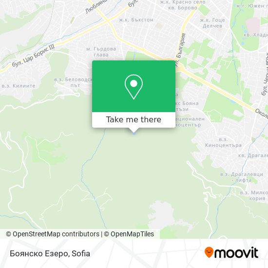 Боянско Езеро map