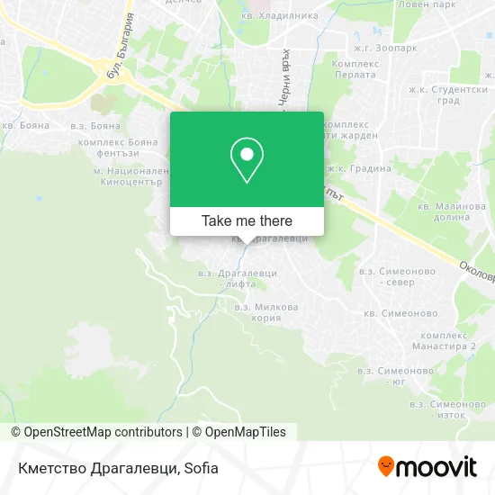 Карта Кметство Драгалевци