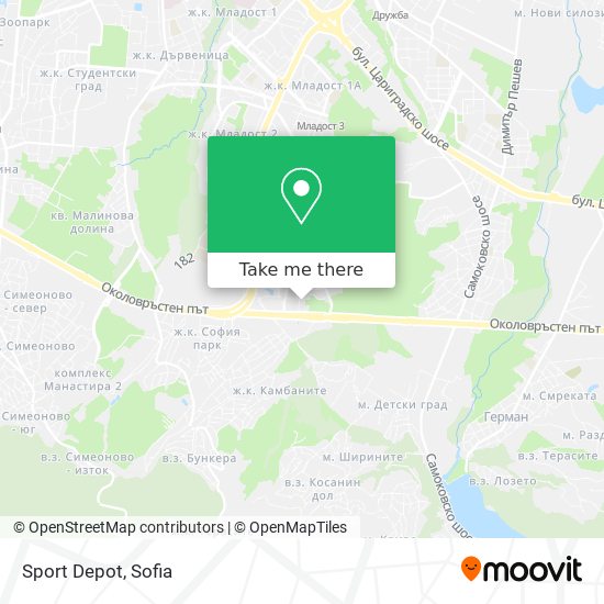 Sport Depot map