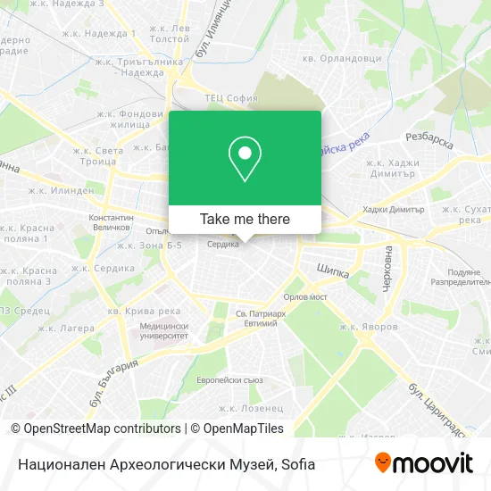 Карта Национален Археологически Музей