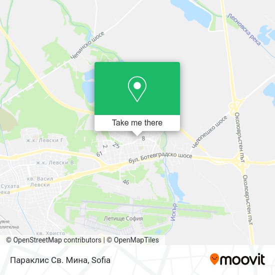 Карта Параклис Св. Мина