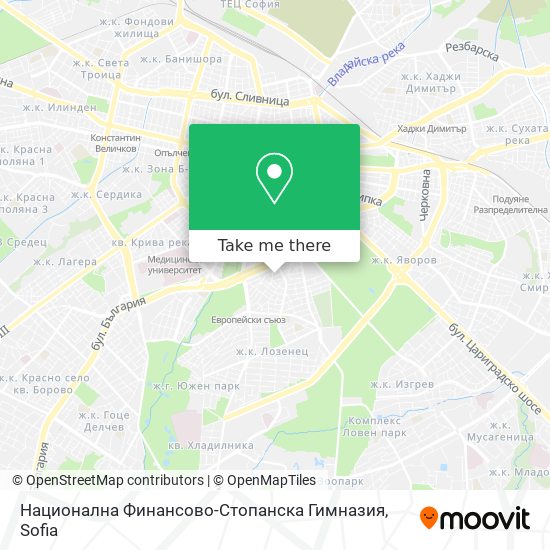 Национална Финансово-Стопанска Гимназия map