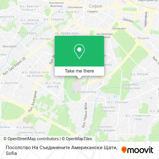 Карта Посолство На Съединените Американски Щати