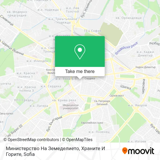 Карта Министерство На Земеделието, Храните И Горите