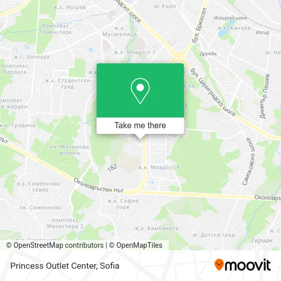 Карта Princess Outlet Center