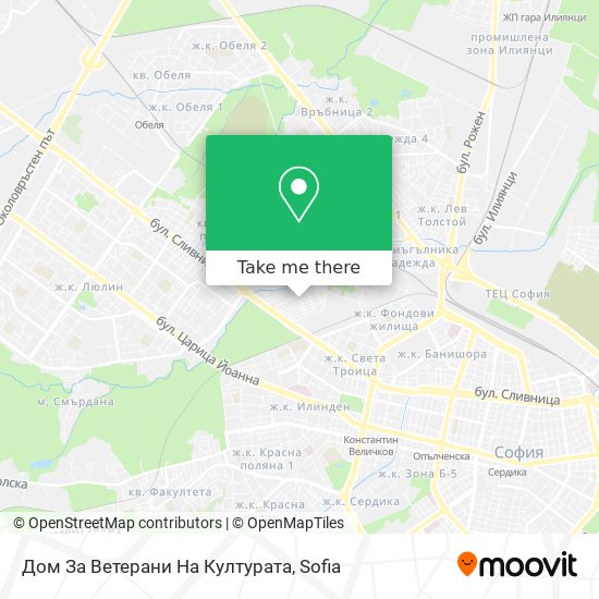 Дом За Ветерани На Културата map