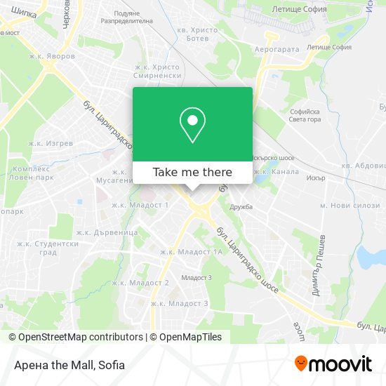 Арена the Mall map