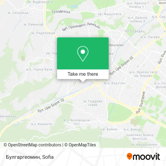 Карта Булгаргеомин