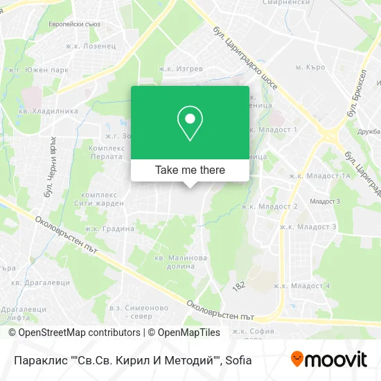 Карта Параклис ""Св.Св. Кирил И Методий""