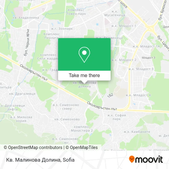 Карта Кв. Малинова Долина