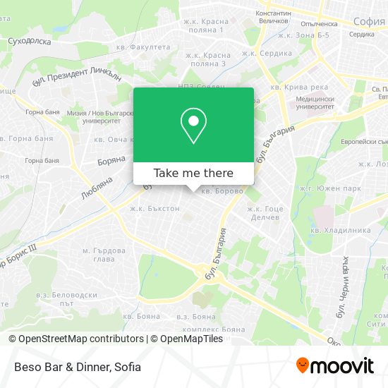 Beso Bar & Dinner map