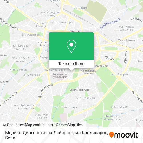 Карта Медико-Диагностична Лаборатория Кандиларов