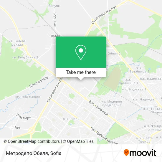 Карта Метродепо Обеля