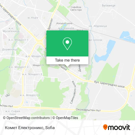 Карта Комет Електроникс