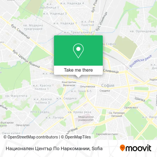 Карта Национален Център По Наркомании