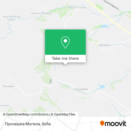 Карта Пролешка Могила