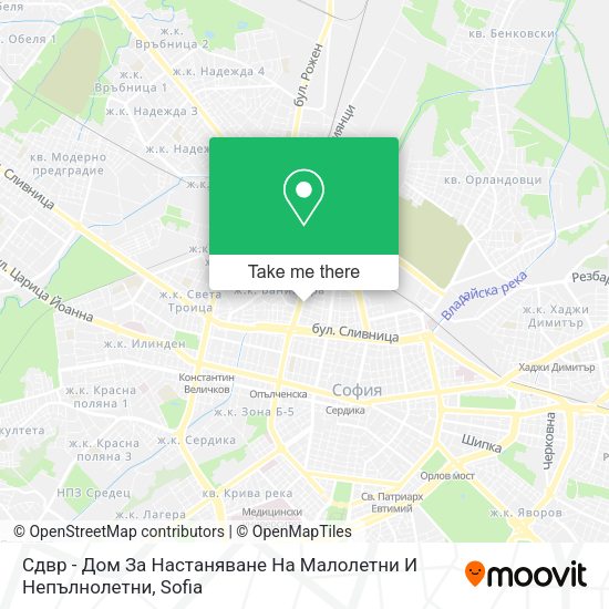 Сдвр - Дом За Настаняване На Малолетни И Непълнолетни map