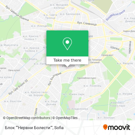 Блок ""Нервни Болести"" map