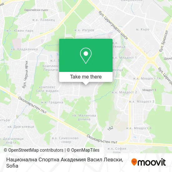 Карта Национална Спортна Академия Васил Левски