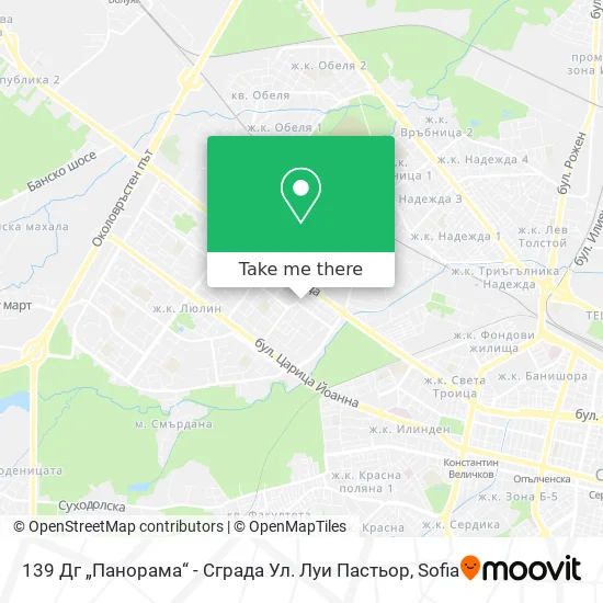 Карта 139 Дг „Панорама“ - Сграда Ул. Луи Пастьор
