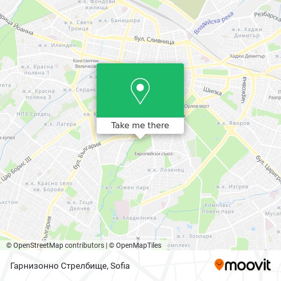 Гарнизонно Стрелбище map