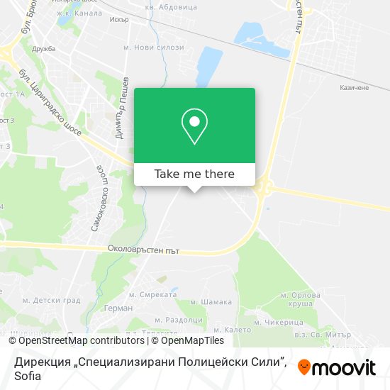 Дирекция „Специализирани Полицейски Сили” map