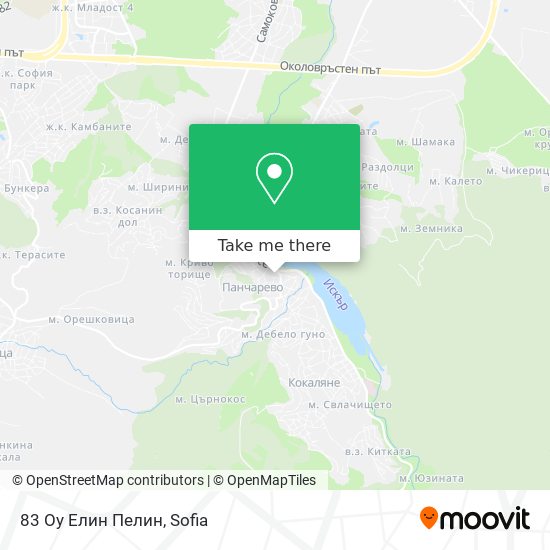 83 Оу Елин Пелин map