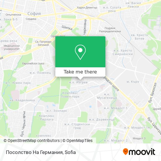 Посолство На Германия map