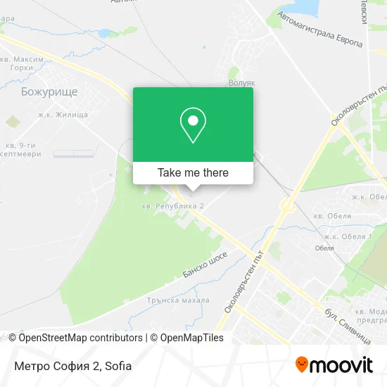 Карта Метро София 2