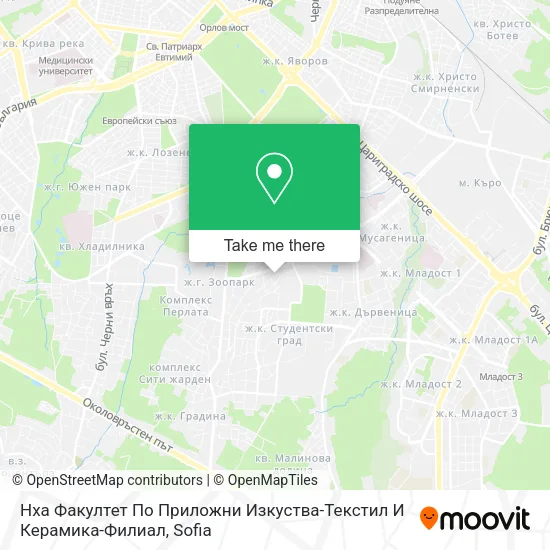 Карта Нха Факултет По Приложни Изкуства-Текстил И Керамика-Филиал