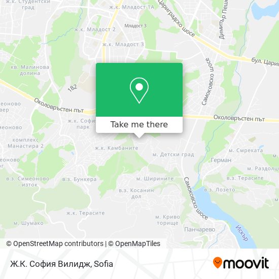 Ж.К. София Вилидж map