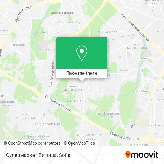 Карта Супермаркет Витоша