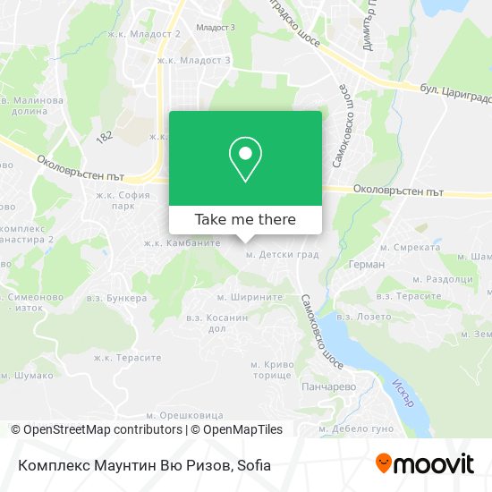 Комплекс Маунтин Вю Ризов map