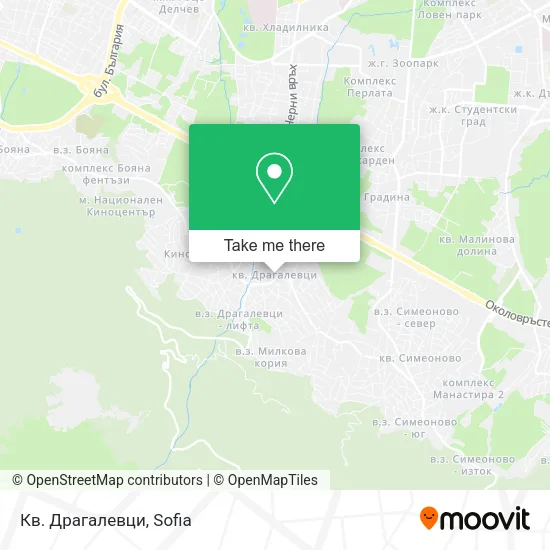 Карта Кв. Драгалевци
