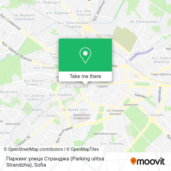Карта Паркинг улица Странджа (Parking ulitsa Strandzha)