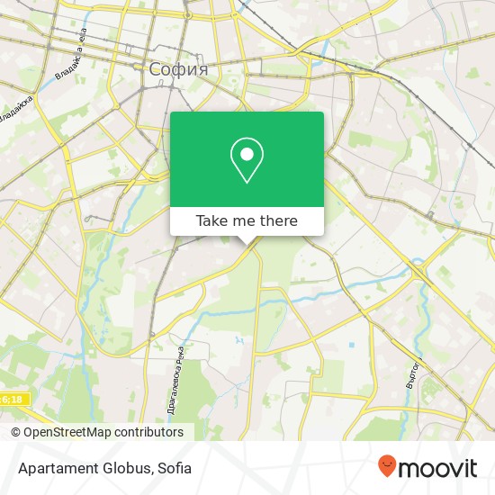 Apartament Globus map