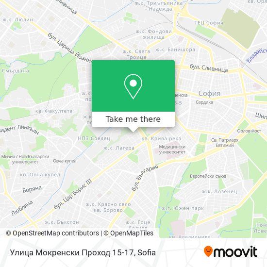 Улица Мокренски Проход 15-17 map