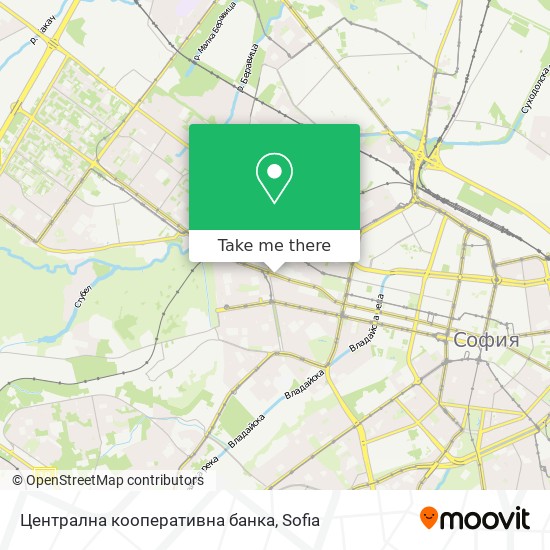 Централна кооперативна банка map