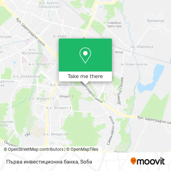 Първа инвестиционна банка map
