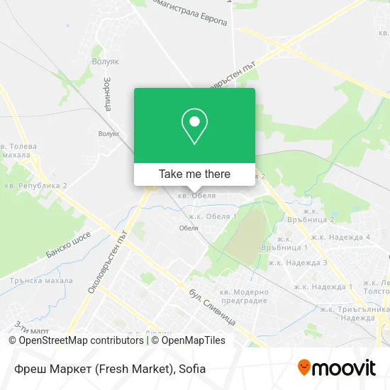 Карта Фреш Маркет (Fresh Market)