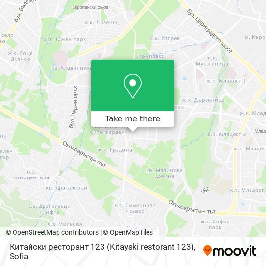 Карта Китайски ресторант 123 (Kitayski restorant 123)