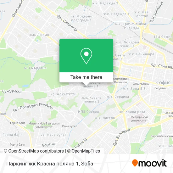 Карта Паркинг жк Красна поляна 1