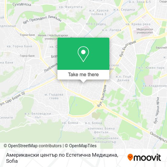 Американски център по Естетична Медицина map