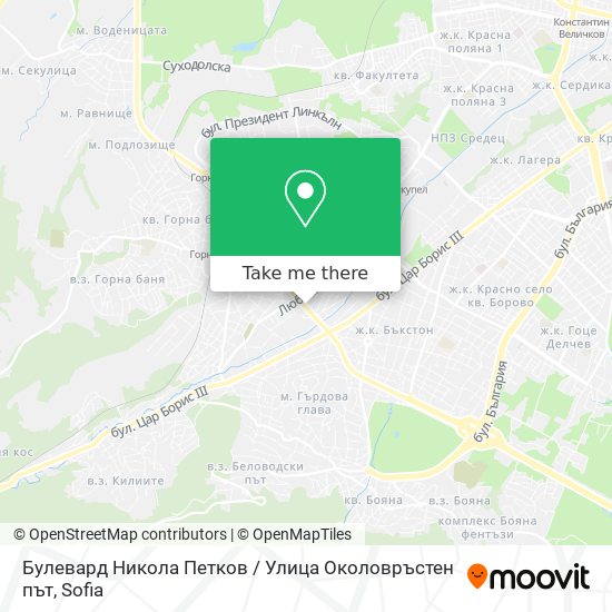 Карта Булевард Никола Петков / Улица Околовръстен път