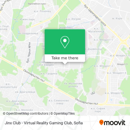 Карта Jinx Club - Virtual Reality Gaming Club