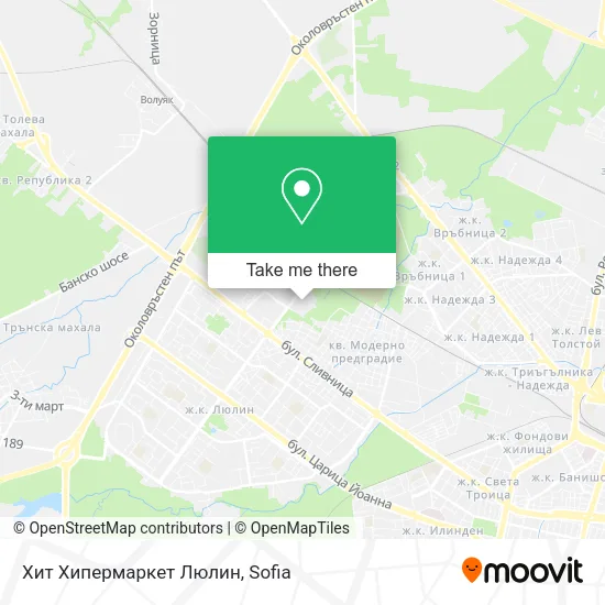 Карта Хит Хипермаркет Люлин